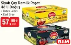 DOĞUŞ SİYAH ÇAY DEMLİK POŞET 48'Lİ BLACK LABEL/EARL GREY